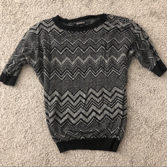 Chevron Fall Sweater Grey - Picture 2 of 3